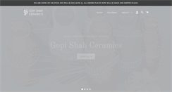 Desktop Screenshot of gopishahceramics.com